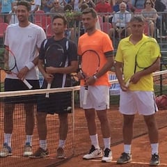 Maldini cae en su debut en el tenis profesional y no repetirá