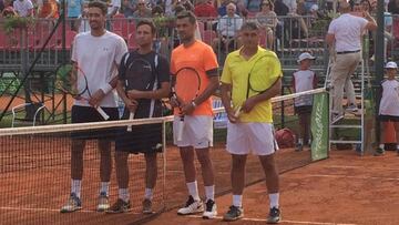 Maldini cae en su debut en el tenis profesional en Milán