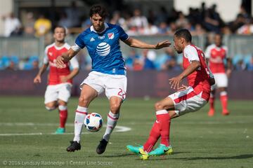 Kaká repitió capitanía en el All-Star contra el Arsenal.