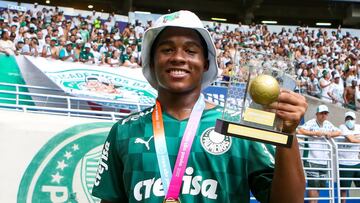 Endrick, jugador del Palmeiras pretendido por el Real Madrid.