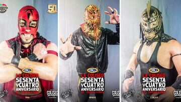 Estos son algunos luchadores que estarán en acción en la Coliseo de Guadalajara.