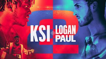 KSI vs Logan Paul 2: TV, horario y c&oacute;mo ver la pelea de youtubers