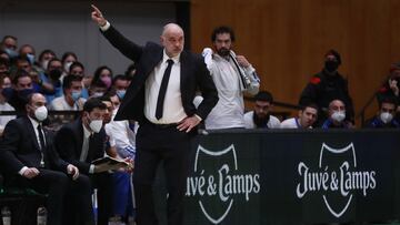 Pablo Laso, en Badalona, el pasado 9 de enero.