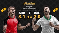 CD Mirandés vs. Racing de Santander: horario, dónde ver, pronósticos y clasificación