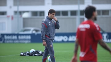 Lisci durante un entrenamiento.