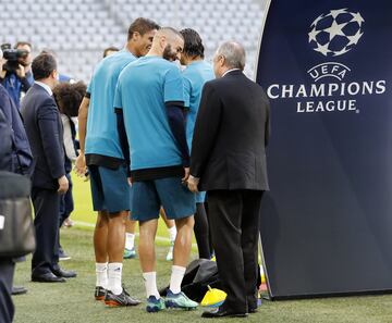 Los mimos del presidente a Benzema