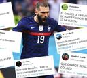 Las redes enloquecen y se rinden al 'mago' Benzema tras su genialidad en el primer gol