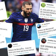Las redes enloquecen y se rinden al 'mago' Benzema tras su genialidad en el primer gol