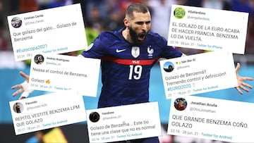 Las redes enloquecen y se rinden al 'mago' Benzema tras su genialidad en el primer gol