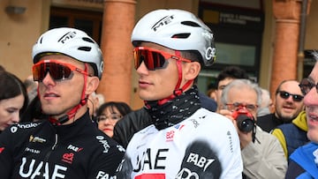 Isaac Del Toro of Mexico Race winner during the 108th Giro dell'Emilia 2025 a 199.2km one day race from Mirandola to San Luca on October 04, 2025 in San Luca, Italy.