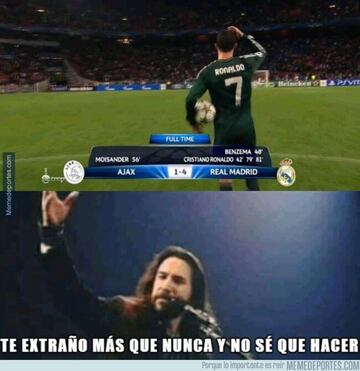 Los mejores memes del Real Madrid-Ajax