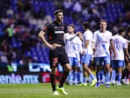 Paulinho se lamenta después de empatar sin goles en contra del Puebla en la Jornada 4 del torneo Clausura 2026 de la Liga MX.