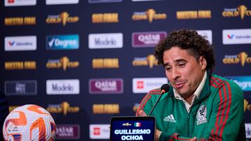 Jaime Lozano Head Coach during the Mexico (Mexican National team) Press Conference, prior to the game Final against Panama of the CONCACAF Gold Cup 2023, at SoFi Stadium, on July 15, 2023.
<br><br>
Jaime Lozano Director Tecnico durante la conferencia de Prensa de Mexico (Seleccion Nacional Mexicana) previo al partido contra Panama de la Gran Final de la Copa Oro de la CONCACAF 2023, en el SoFi Stadium, el 15 de Julio de 2023.