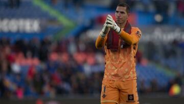 Joel, ante el Getafe.