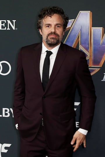 Mark Ruffalo (Hulk) en la premiere mundial Avengers: Endgame en Los Ángeles, California.  