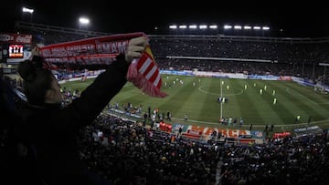 28/01/15 PARTIDO COPA DEL REY CUARTOS VUELTA ATLETICO DE MADRID - BARCELONA PRINCIPIO DEL PARTIDO PANORAMICA VISTA GENERAL ESTADIO VICENTE CALDERON