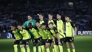 Alineación del Betis en San Sebastián.