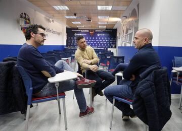 Paco López, durante la entrevista.