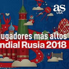 Los 10 jugadores más altos en el Mundial Rusia 2018