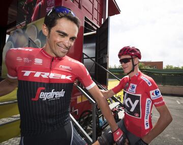 Alberto Contador y Chris Froome.