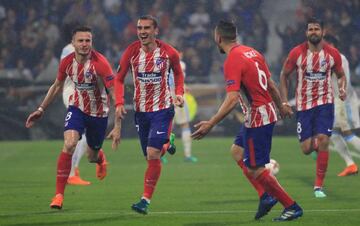 Griezmann logró un doblete en la final de la Europa League.