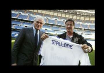 Silvestre Stallone El famoso actor también muere por los colores del Real Madrid