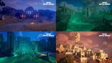 fortnite capitulo 5 temporada 2 mitos y mortales nuevo mapa nuevas zonas