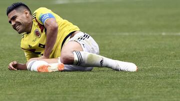 Falcao Garc&iacute;a en el partido ante Jap&oacute;n