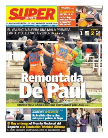 Portadas de la prensa deportiva