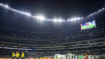 General View during the game Mexican National Team (Mexico) vs Honduras, corresponding to the Quarterfinals second Leg of the Concacaf Nations League 2023-2024, at Azteca, on November 21, 2023.
<br><br>
Vista general durante el partido Seleccion Nacional Mexicana (Mexico) vs Honduras, correspondiente a Cuartos de Final Vuelta de la Liga de Naciones de Concacaf 2023-2024, en el Estadio Azteca, el 21 de Noviembre de 2023.