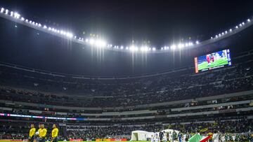 General View during the game Mexican National Team (Mexico) vs Honduras, corresponding to the Quarterfinals second Leg of the Concacaf Nations League 2023-2024, at Azteca, on November 21, 2023.
<br><br>
Vista general durante el partido Seleccion Nacional Mexicana (Mexico) vs Honduras, correspondiente a Cuartos de Final Vuelta de la Liga de Naciones de Concacaf 2023-2024, en el Estadio Azteca, el 21 de Noviembre de 2023.