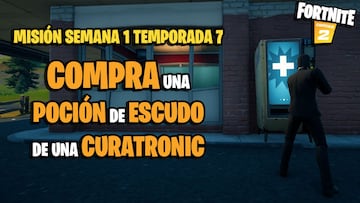 &iquest;D&oacute;nde est&aacute;n las Curatronic para comprar pociones de escudo en Fortnite?