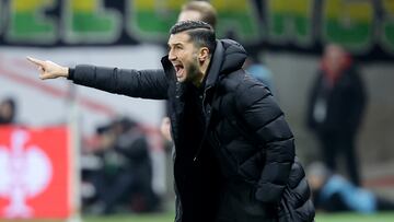 Sahin durante el partido de Bundesliga contra el Eintracht.