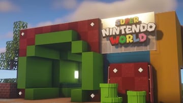 Super Nintendo World se podrá visitar en Minecraft