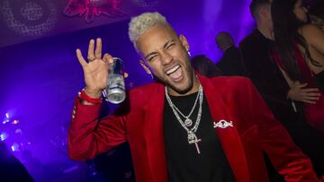 Neymar durante la fiesta por su 27ª cumpleaños celebrada en París.