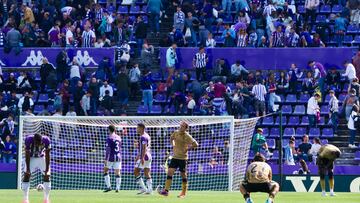 Valladolid 21/9/2024. Jornada seis de liga EA Sport. Temporada 2024 2025. Real Valladolid C.F. - Real Sociedad. Final del partido. Photogenic/Miguel Ángel Santos