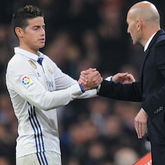 James: “Me hubiera encantado jugar con Zidane”