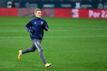 Martin Odegaard of Real Madrid during the Spanish SuperCup Second Semifinal between Athletic Club Bilbao and Real Madrid Club de Futbol at La Rosaleda Stadium on January 14, 2021 in Malaga, Spain.