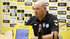 Pepe Mel, en una comparecencia como entrenador de la UD Las Palmas.