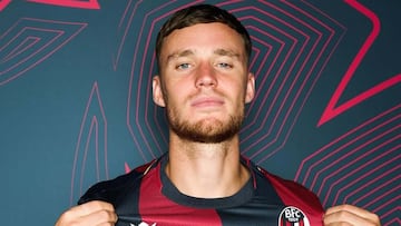 Sam Beukema, jugador del Bolonia.