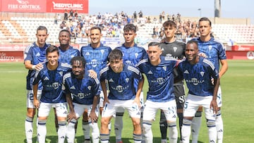 Once del Marbella en el último partido contra el Algeciras.