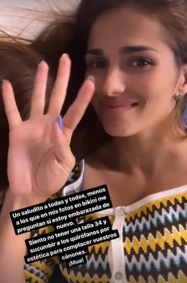 Sara Slamo estalla contra los que le preguntan si est embarazada por una foto en ba?ador