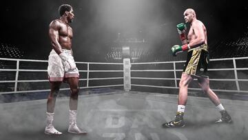 Anthony Joshua y Tyson Fury en un fotomontaje.