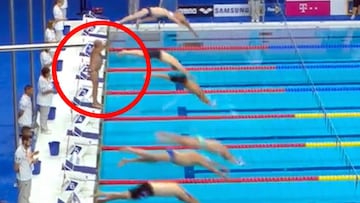 Un español guarda un minuto de silencio por los atentados tras la negativa de la FINA