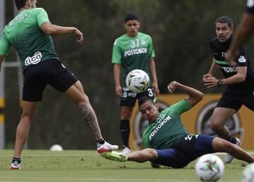 Atlético Nacional entrenó pensando en la segunda jornada de los cuadrangulares de la Liga BetPlay ante Deportivo Pereira.