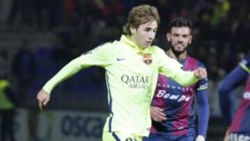 Sergi Samper, en el partido frente al Huesca.