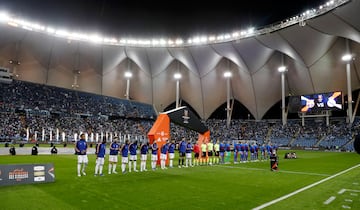 En 2019, la RFEF firmó un acuerdo con Arabia Saudí por el que la Supercopa de España se disputaría en el país asiático durante las tres siguientes temporadas a cambio de 40 millones de euros, con un valor total de 240 millones a repartir entre la propia Federación española, los clubes participantes y la agencia intermediaria. La idea era que se jugase como un cuadrangular, al que acudirían el campeón de Liga, el segundo, y el campeón y subcampeón de Copa: el campeón de Liga se enfrenta al subcampeón de Copa y el campeón copero al subcampeón liguero. En la edición de 2022, el Barcelona, como campeón de Copa, se midió al Real Madrid, subcampeón de Liga, en semifinales. Dicho encuentro se celebró en el estadio internacional Rey Fahd de Riad, derrotando a los azulgrana tras un trepidante encuentro que acabó 2-2 en su tiempo reglamentario, pero que el uruguayo Fede Valverde definió en la prórroga.