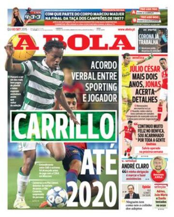 Portadas de la prensa deportiva