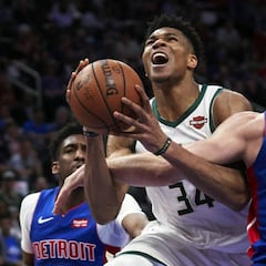 Giannis (41) destroza a los Pistons y ya está en semifinales