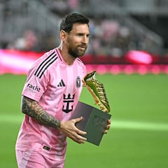 Lionel Messi es de oro; así recibió la Bota de la MLS